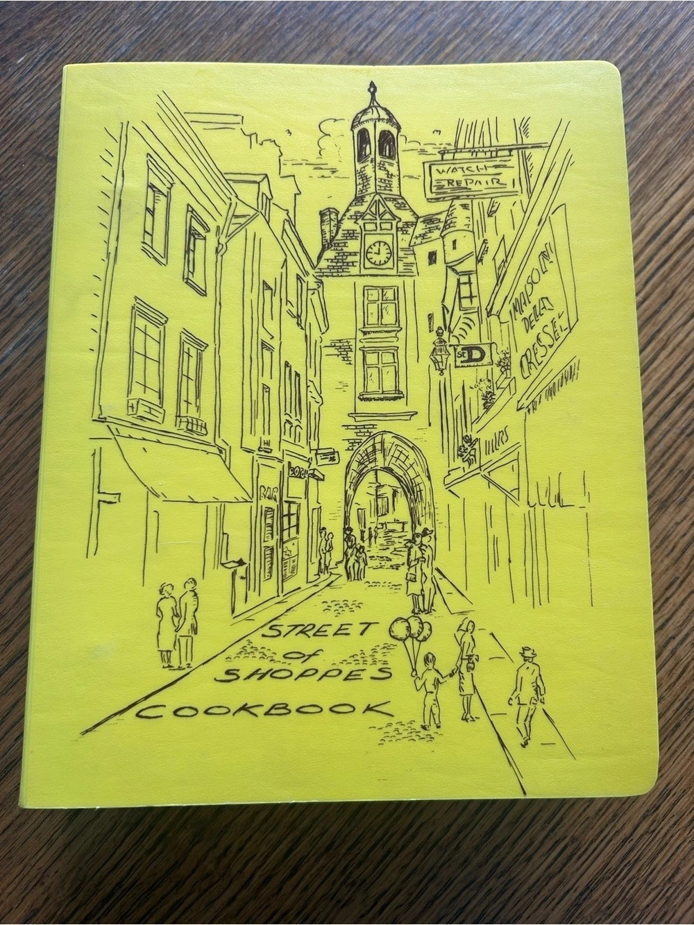 Street of Shoppes Cookbook Yellow Ring-Bound Cookbook